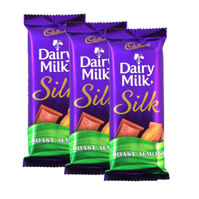"Cadbury Dairy Milk Silk Roast Almond - (3 Pieces) - Click here to View more details about this Product
